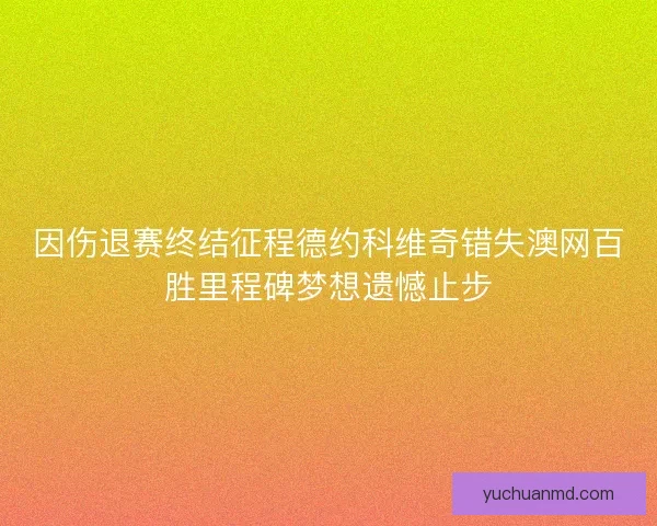 因伤退赛终结征程德约科维奇错失澳网百胜里程碑梦想遗憾止步